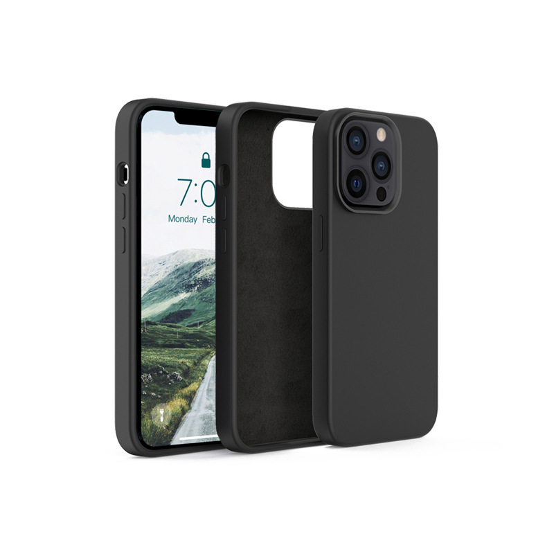 蘋果新款13硅膠液態(tài)手機(jī)殼，加厚款液態(tài)硅膠手機(jī)套定制